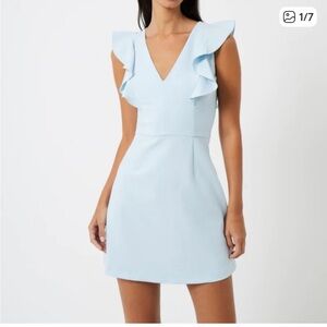 French Connection whisper Ruffle dress
